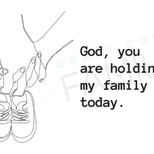 god holding family graphic