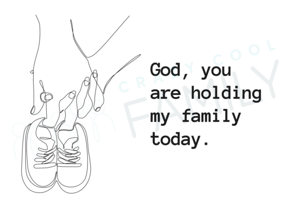god holding family graphic